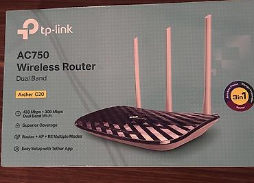 en ucuz noutbuklar: TP-Link Archer C20 AC750 Dual Band Wireless Router Xüsusiyyətlər: - — 1