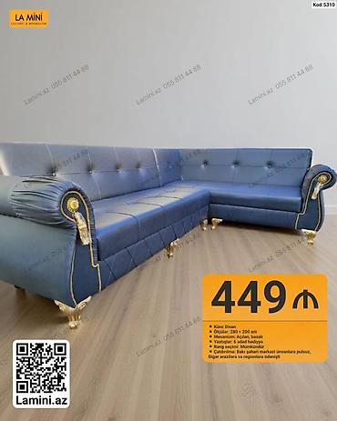 Divanlar: La Mini – Künc Divan (Kod: 5310) - Ölçü: 280 × 200 sm - Mexanizm — 1
