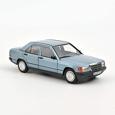 Umetnost i kolekcionarstvo: Mercedes-Benz 190 E (W201) 1984 – Light Blue Metallic – Norev 🚗💙 — 1