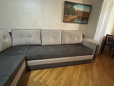 Divanlar: Künc divanı – ikirəngli (tünd boz və açıq boz) - Forma: L-şəkilli — 5