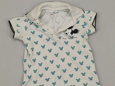koszulka z kotem dla dziewczynki: Koszulka, Disney, 1.5-2 lat, 86-92 cm, stan - Dobry