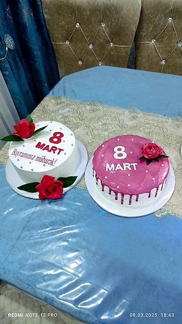 Tortlar: 🌷 8 Mart – Qadınlar Gününə özəl tortlar hazırdır! Sevdiyiniz xanımları — 1