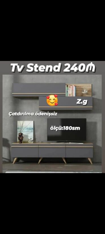 Yataq otağı dəstləri: Tv stenti