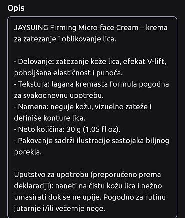 sandale bata: JAYSUING Firming Micro-face Cream – krema za zatezanje i oblikovanje — 3