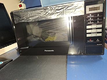 panasonic mikrodalgali soba: Mikrodalğalı soba Panasonic, Ayrıca dayanan, Mikrodalğalar ilə, rəng - Qara, Yeni — 1