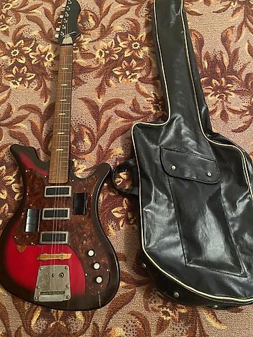 Elektrik gitara + yumşaq üzlük çantası - Korpus: iki rəng keçişli