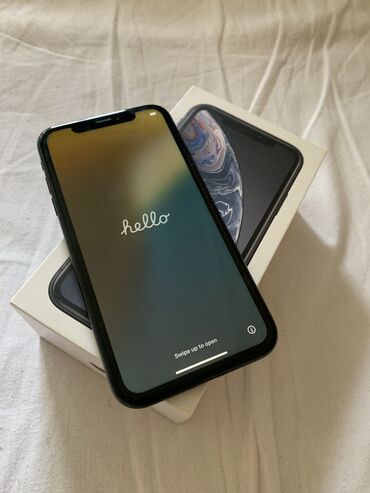iphone xr новый: IPhone Xr, Колдонулган, 64 ГБ, Кара, Куту, 78 %