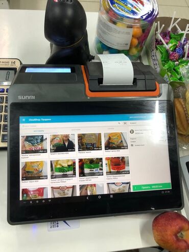 сканер продуктов: Продаю пост терминал с принтером чека и сканером (+подарком пакет с