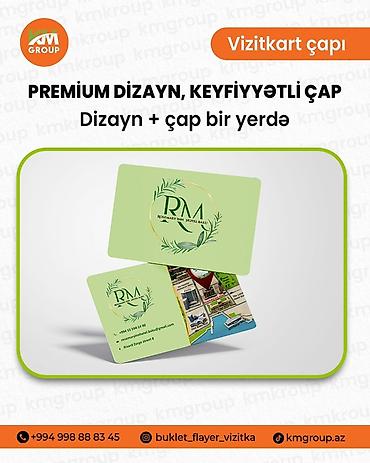 ucuz vizitka capı: 500 ədəd vizitkart - 40 AZN ( dizayn daxil ) — 4