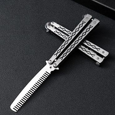 тушоо кесу: Расческа-бабочка (balisong comb) - Тип: складная тренировочная — 1