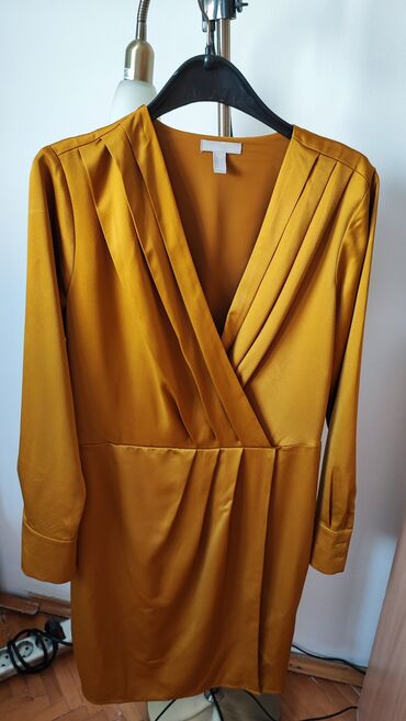 katrin svecane haljine: H&M L (EU 40), color - Orange, Evening, Long sleeves