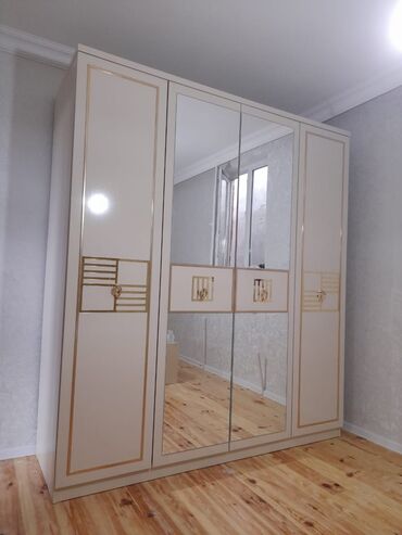 шифер цена ош: Новый, Распашной, 4 двери Прямой шкаф, Гардеробный шкаф, Азербайджан
