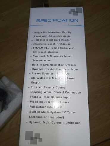 Audio oprema za auto: 12500din 1. Uvlačivi ekran: 7-inčni ekran se može električno iskočiti — 12