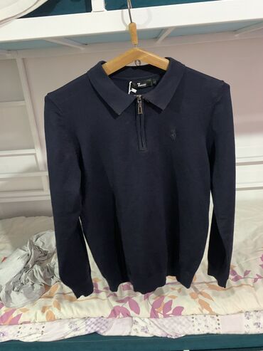 одежда из кореи: Мужской свитер, L (EU 40), Polo Ralph Lauren, Новый, цвет - Синий, Платная доставка