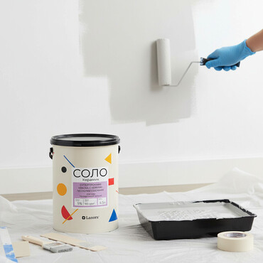 Акриловая краска: Акриловая краска, Для стены, 1 кг, Матовая, Без запаха, Другая страна производства — 1