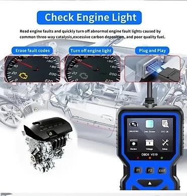 mobilni auto elektricar: OBD2 skener i citac kodova V519sa sopstvenim ekranom. Cita i otklanja — 2