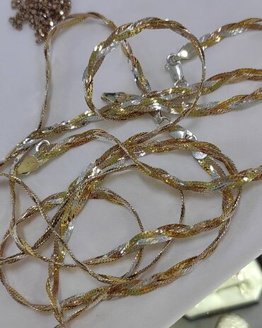 цепочки серебро в бишкеке женские: Серебро покрыто желтое и красное золото пробы 925 Длина от 40 до 60см