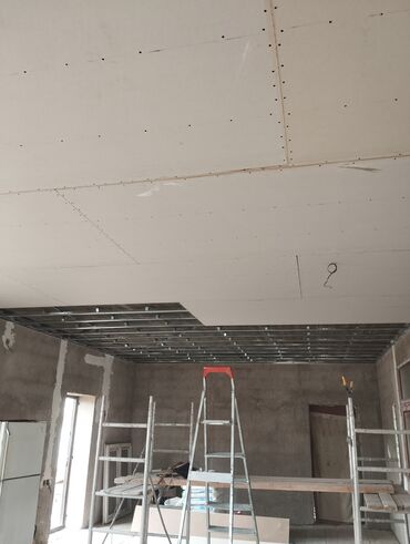 Tavan işləri: Ümumi təmir Alçıpan tavan və dekorativ divar-panelləri üzrə peşəkar — 20