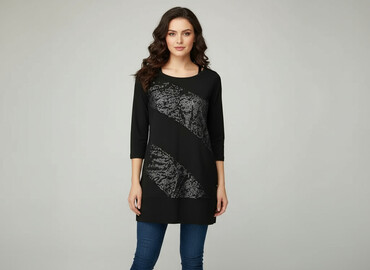 sukienki na wesele w cekiny: Women`s tunic, size S