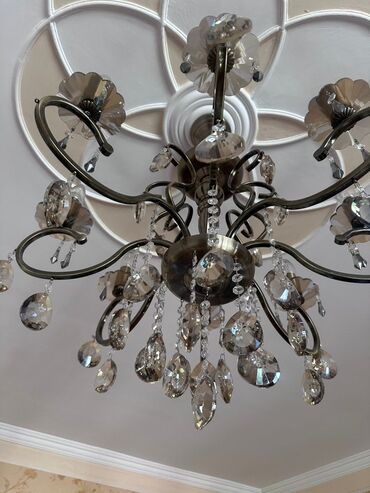 Bitkilər: Çılçıraq, 8 lampa, Xrustal