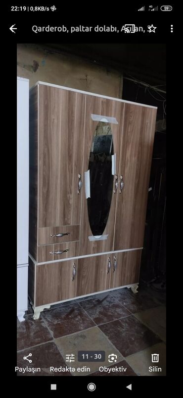 Dolablar: Yeni, Açılan, 3 qapılı Düz dolab, Qarderob, paltar dolabı, Azərbaycan — 28