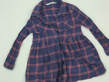 spodnie szare w krate: Sukienka, H&M, 3-4 lat, 98-104 cm, stan - Bardzo dobry