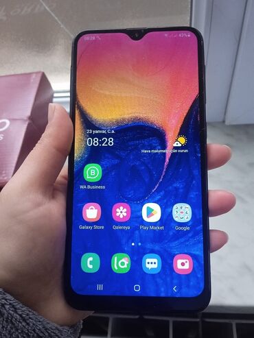 Samsung: Samsung Galaxy A04, 32 GB, rəng - Qara, Barmaq izi, İki sim kartlı