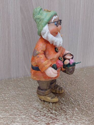 Ёлочные шары и украшения: Елочная игрушка «Гномик» 🎄 Милый гномик ручной работы высотой около — 5