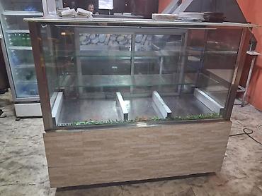 Şüşə vitrinli soyuducu tezgah - Restoran, kafe, şirniyyat və