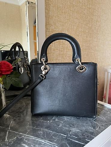 klass electronics: Orijinal Christian Dior Lady Dior çanta - Material: qara rəngli — 2