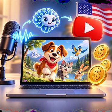 Мультики с ИИ для YouTube на аудиторию США Научу создавать мультики