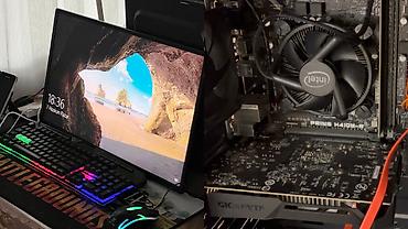 alfa monitor: Oyun və iş üçün tam kompüter seti Tərkibi: - Masaüstü kompüter — 4