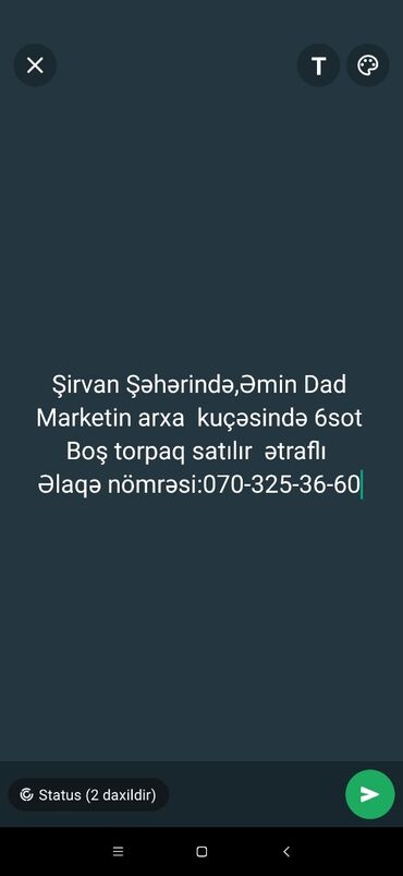zaqatala qaqarin satilan evler: 6 sot, Mülkiyyətçi