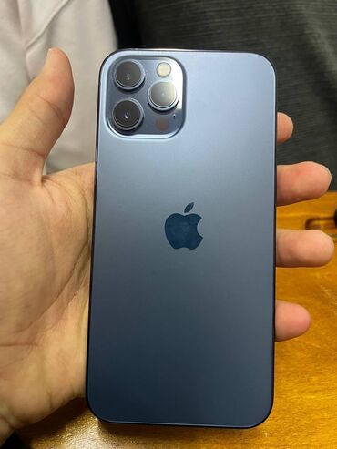 Apple iPhone: IPhone 12 Pro Max, Б/у, 256 ГБ, Pacific Blue, Зарядное устройство, Чехол, 86 %