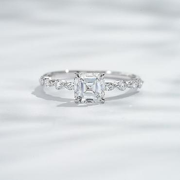 Украшения с бриллиантами: 💍 Премиальное кольцо из белого золота 750 пробы Элегантное кольцо — 2