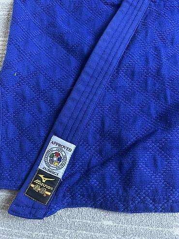 плетёнка: Кимоно для дзюдо Mizuno (синее), одобренное IJF - Бренд: Mizuno - — 2