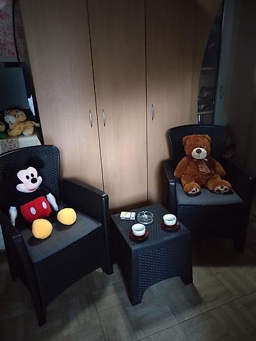 Setovi stolova i stolica: Balkonski set od veštačkog ratana – 3 dela - Sastav: 2 fotelje sa — 14