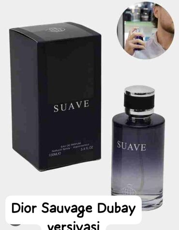 Vitaminlər və BAƏ: Məhsul: Kişi ətirləri – Suave Eau de Parfum (100 ml) və “Ganymade”