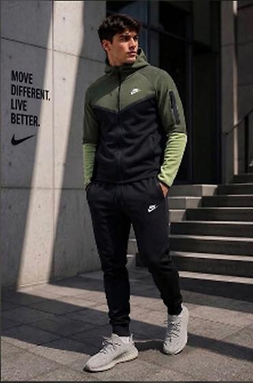 sako crni: Nike muška trenerka NOVO Novo Pamuk double face Veličine s m l xl — 7