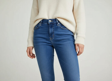 primark spodnie hello kitty: PULL&BEAR, Jeansy damskie, rozmiar L