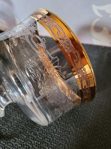 Čaše: Case rucni,rad,kristal murano medici za vino iz 60ih. Case kristal za — 16