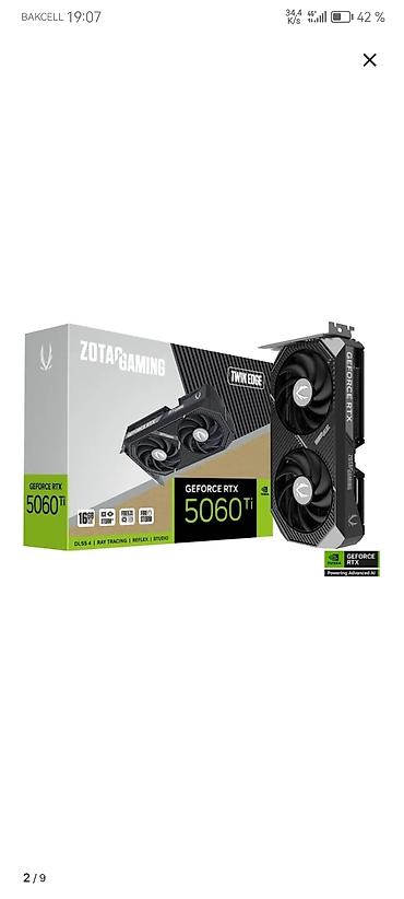 rtx 3090 ti: ZOTAC GeForce RTX 5060 Ti Twin Edge videokartı - Yaddaş: 16 GB GDDR7 — 2