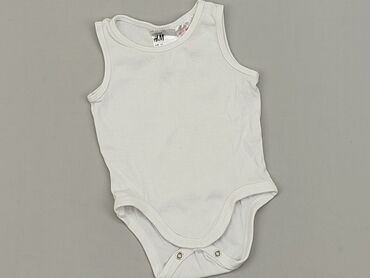 body niemowlęce białe z kołnierzykiem: Body, H&M, 0-3 m, 
stan - Bardzo dobry