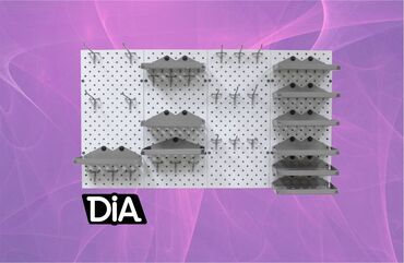 Стеллажи: Панель перфорированная, настенная, для магазина и склада