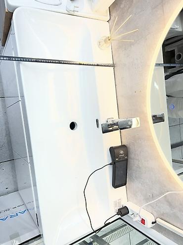 standing mirror: Тумба с умывальником для ванной комнаты комплект 29500 - Размер — 4
