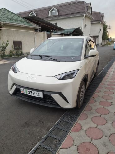 электро мовил: Белый электрический хэтчбек BYD Dolphin с современным дизайном. Модель