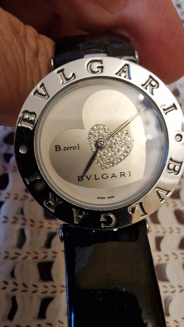 Б/у, Наручные часы, Bulgari, цвет - Черный