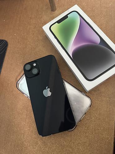 Apple iPhone: IPhone 14, Б/у, 256 ГБ, Черный, Зарядное устройство, Чехол, Кабель, 79 % — 3