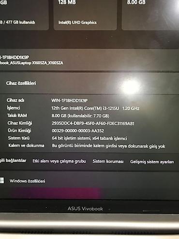 ipad pro m5: ASUS VivoBook X1605ZA noutbuku Texniki göstəricilər: - Prosessor — 3