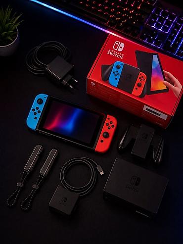 nintendo switch 1 128gb: Satılır Nintendo Switch Old 32 GB. Konsol çox az istifadə olunub — 1